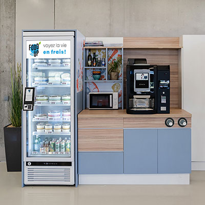 Cantine digitale, restaurant d'entreprise, frigo connecté